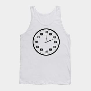 The Time is Now - Inspirational Clock Design Tank Top